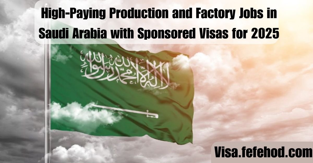 High-Paying Production and Factory Jobs in Saudi Arabia with Sponsored Visas for 2025: