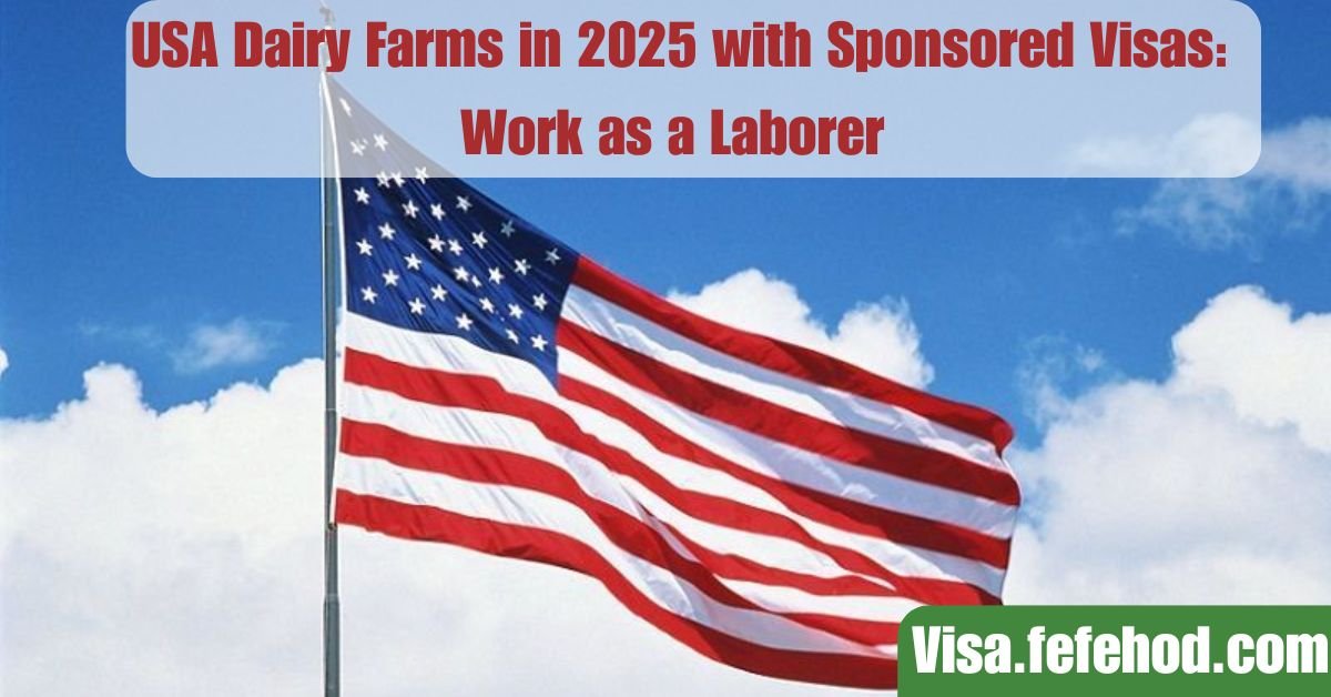 Jobs at USA Dairy Farms in 2025 with Sponsored Visas: Work as a Laborer on Dairy Farms